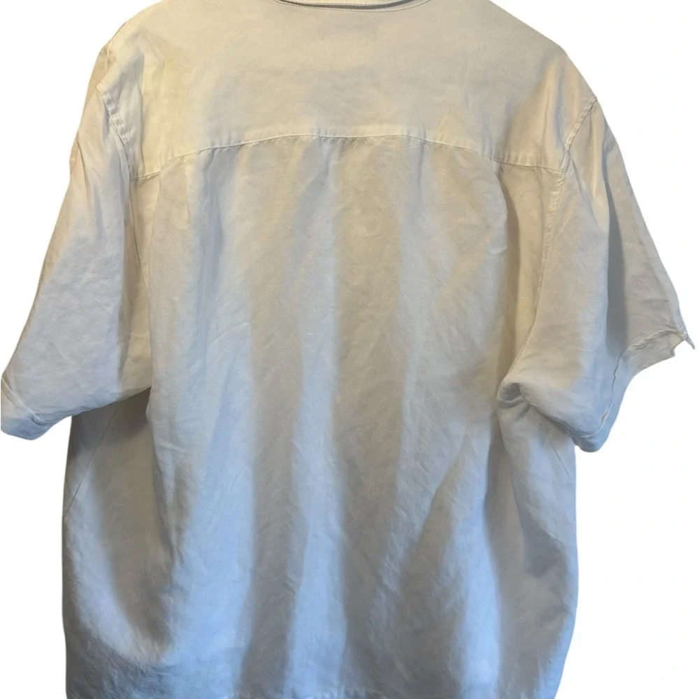 Cubavera Short Sleeve Shirt Mens Sz XL Cream, Beach Wedding, Vacation, Cruise​ - Picture 6 of 6